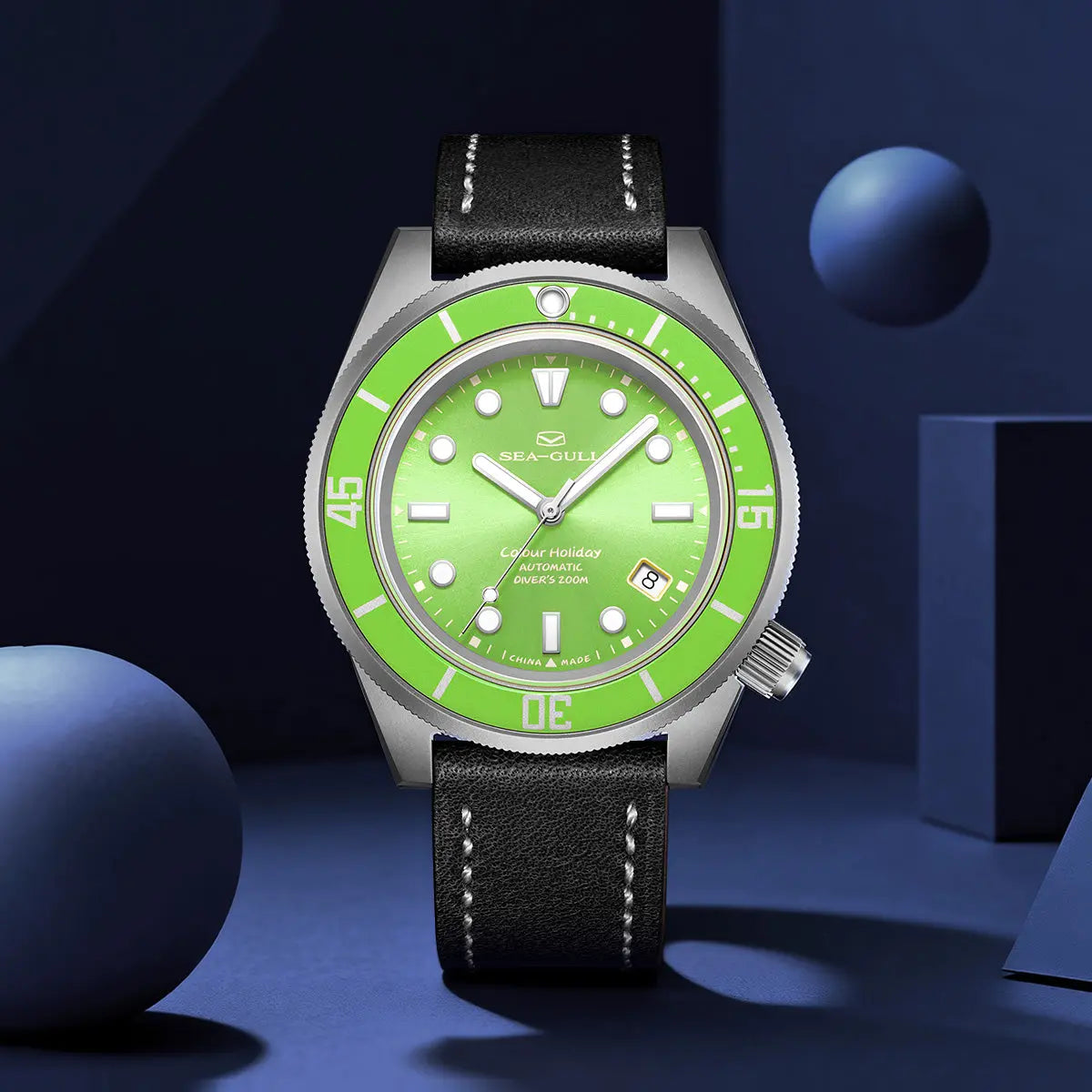 Ocean Series | Colorful | Titanium Alloy | 200M WR | Extra Strap | 41mm Sea-Gull Watch Official Store