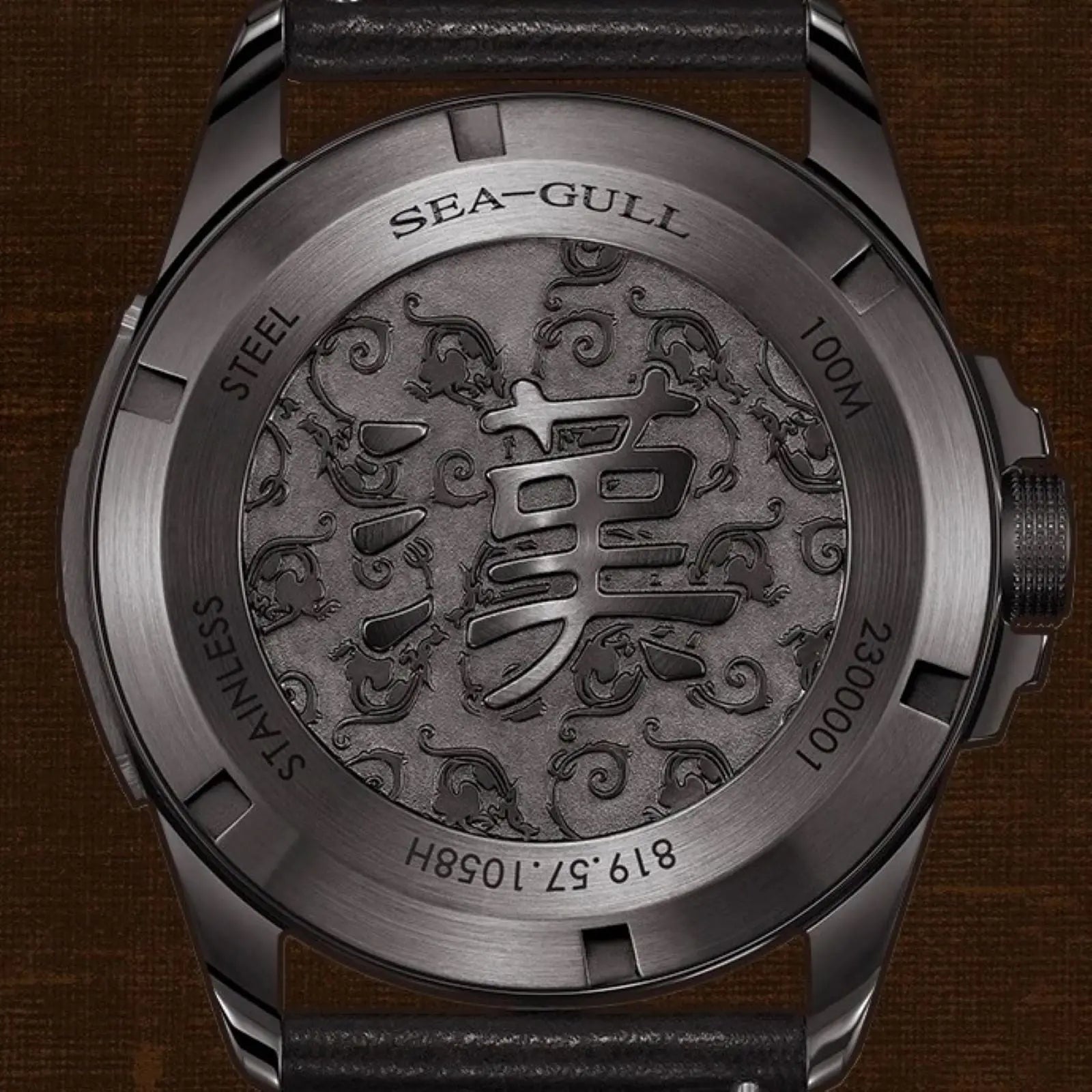 Han Dynasty | 100M Waterproof | Retro | Chinese Numeral | Calendar | 43mm Sea-Gull