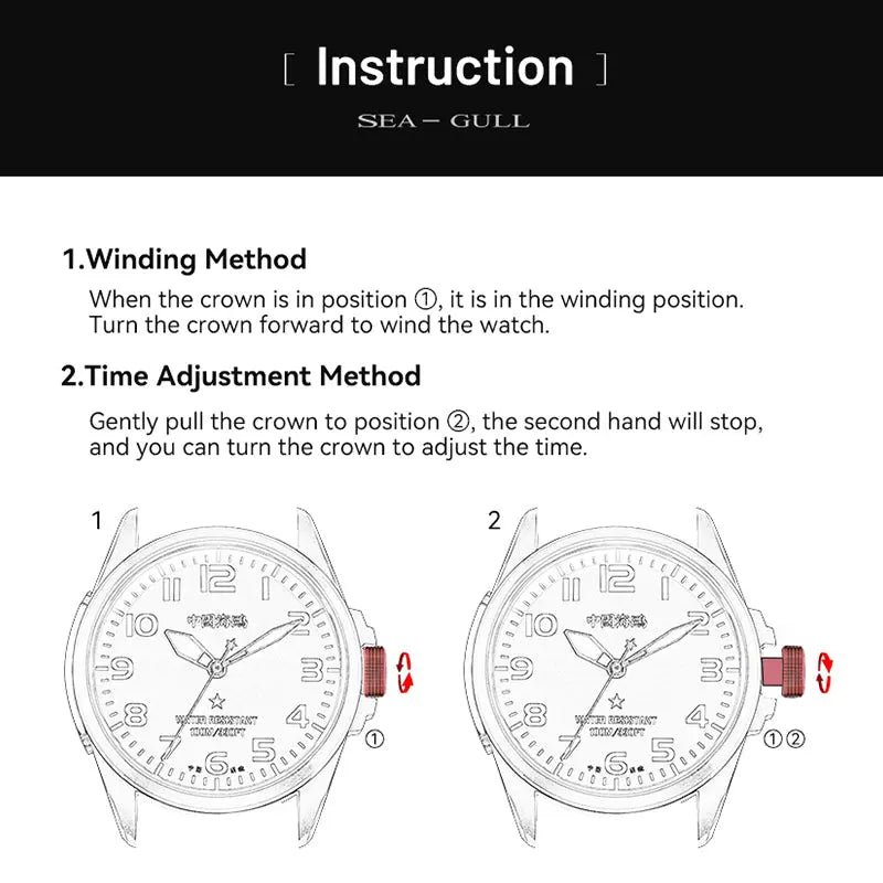Reissue | Camouflage Dial | Military Watch | Vintage | Luminous | 43mm Sea-Gull