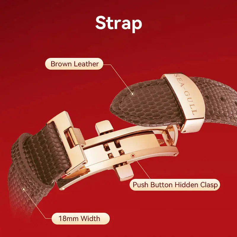 Elegant | Skeleton | Fashion | 34mm Sea-Gull