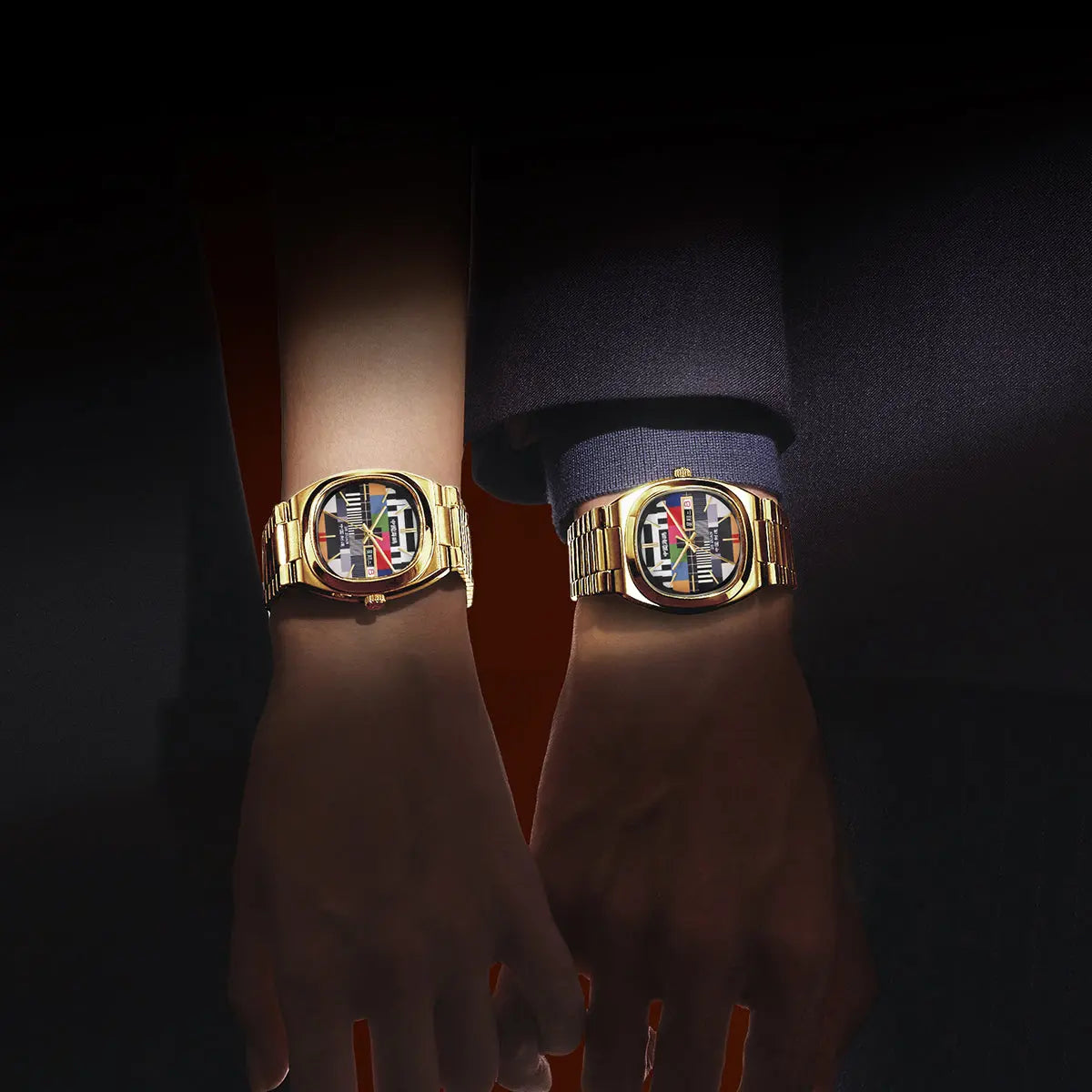 Vintage | TV Dial | Tonneau | Golden Case | 36mm/32mm Sea-Gull