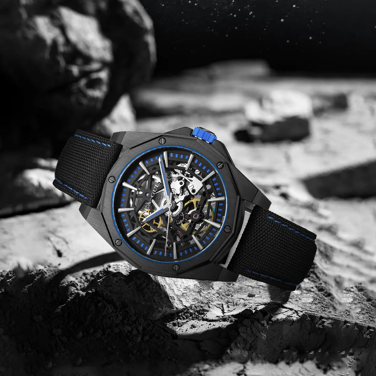 Straßenoberhaupt-Serie | Voller Skelett | Leuchtend | 43mm