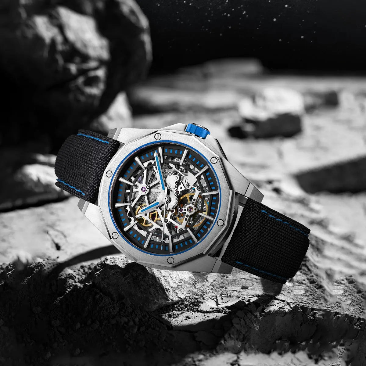 Straßenoberhaupt-Serie | Voller Skelett | Leuchtend | 43mm