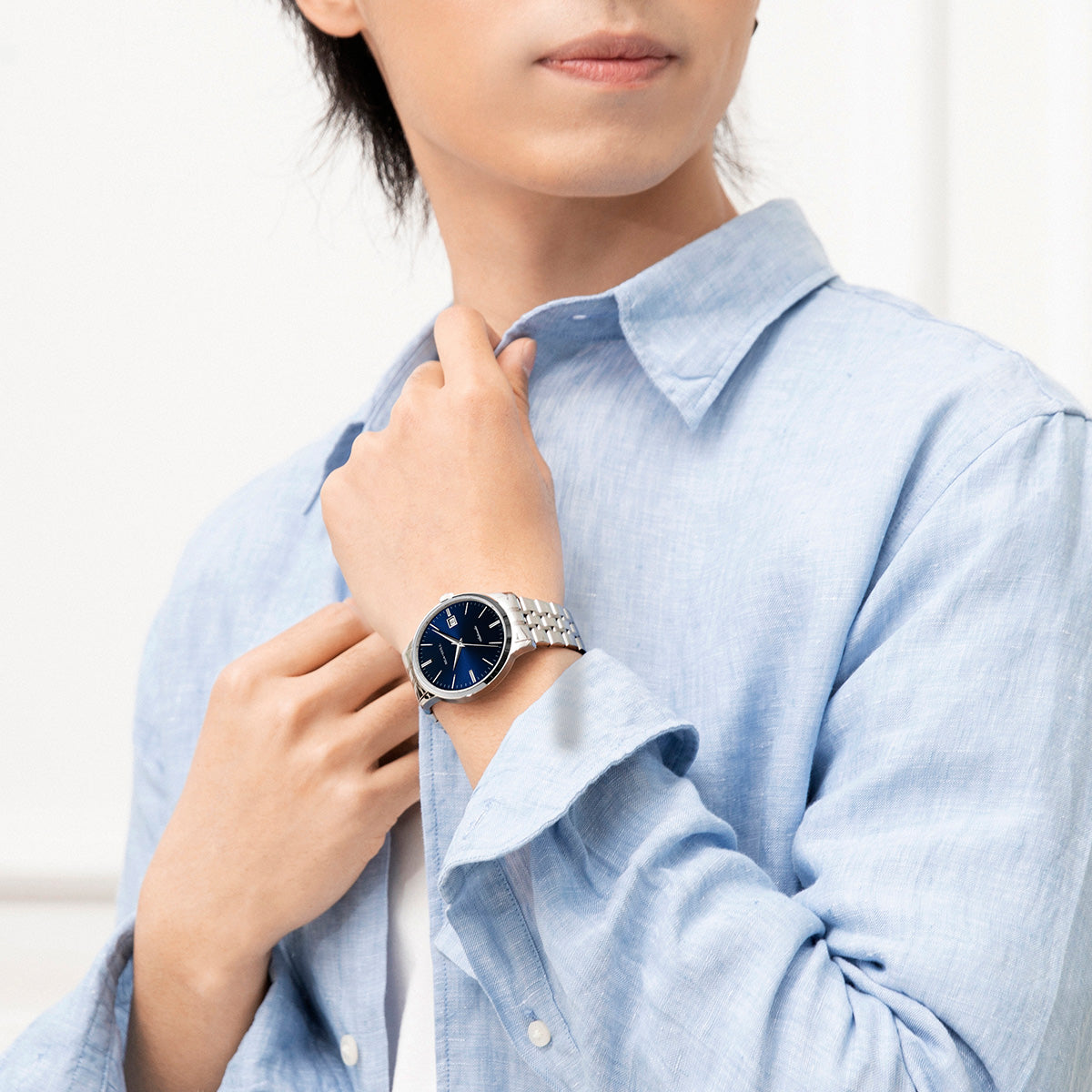 Glacier Texture Dial | Calendar | Business | 40mm