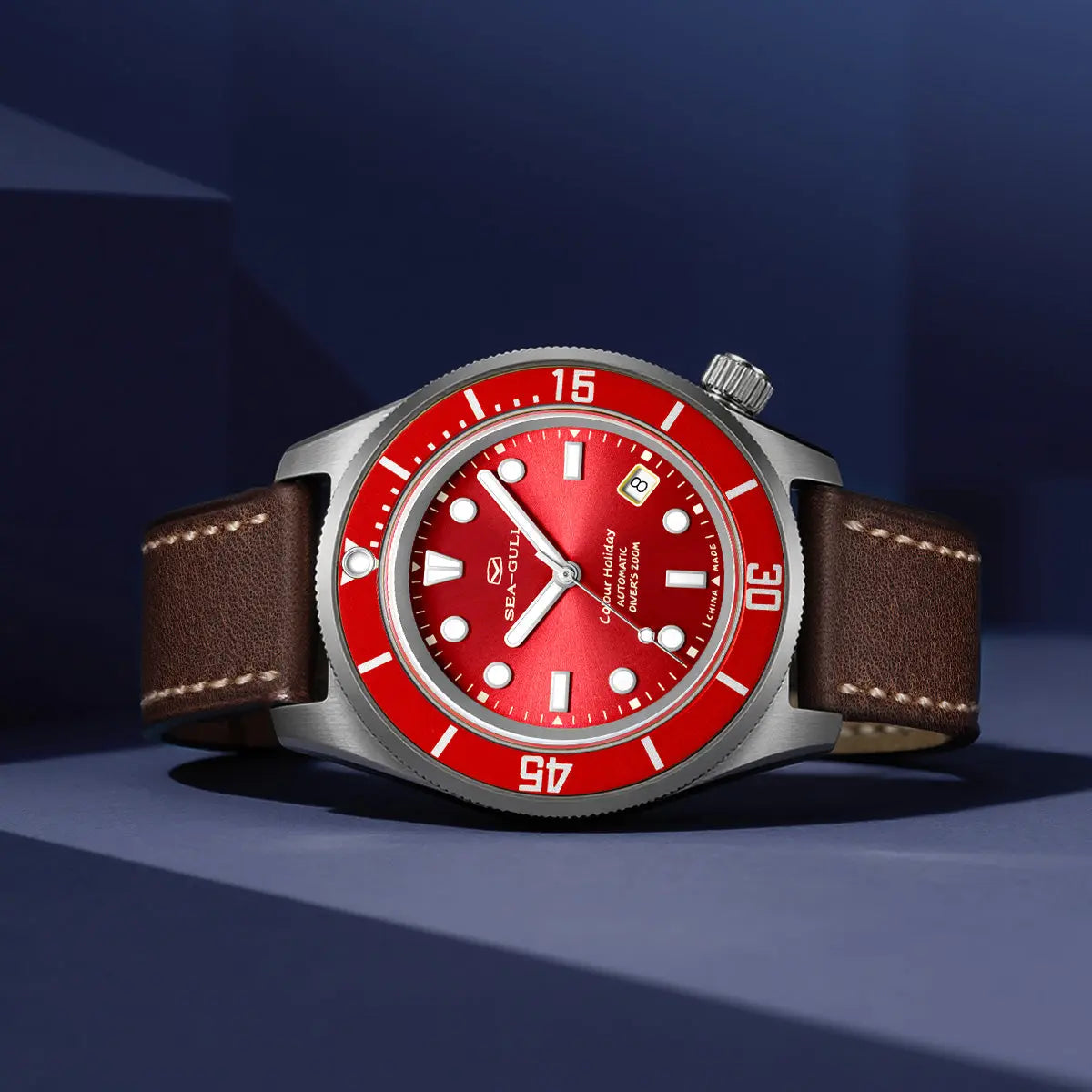 Ocean Series | Colorful | Titanium Alloy | 200M WR | Extra Strap | 41mm Sea-Gull Watch Official Store