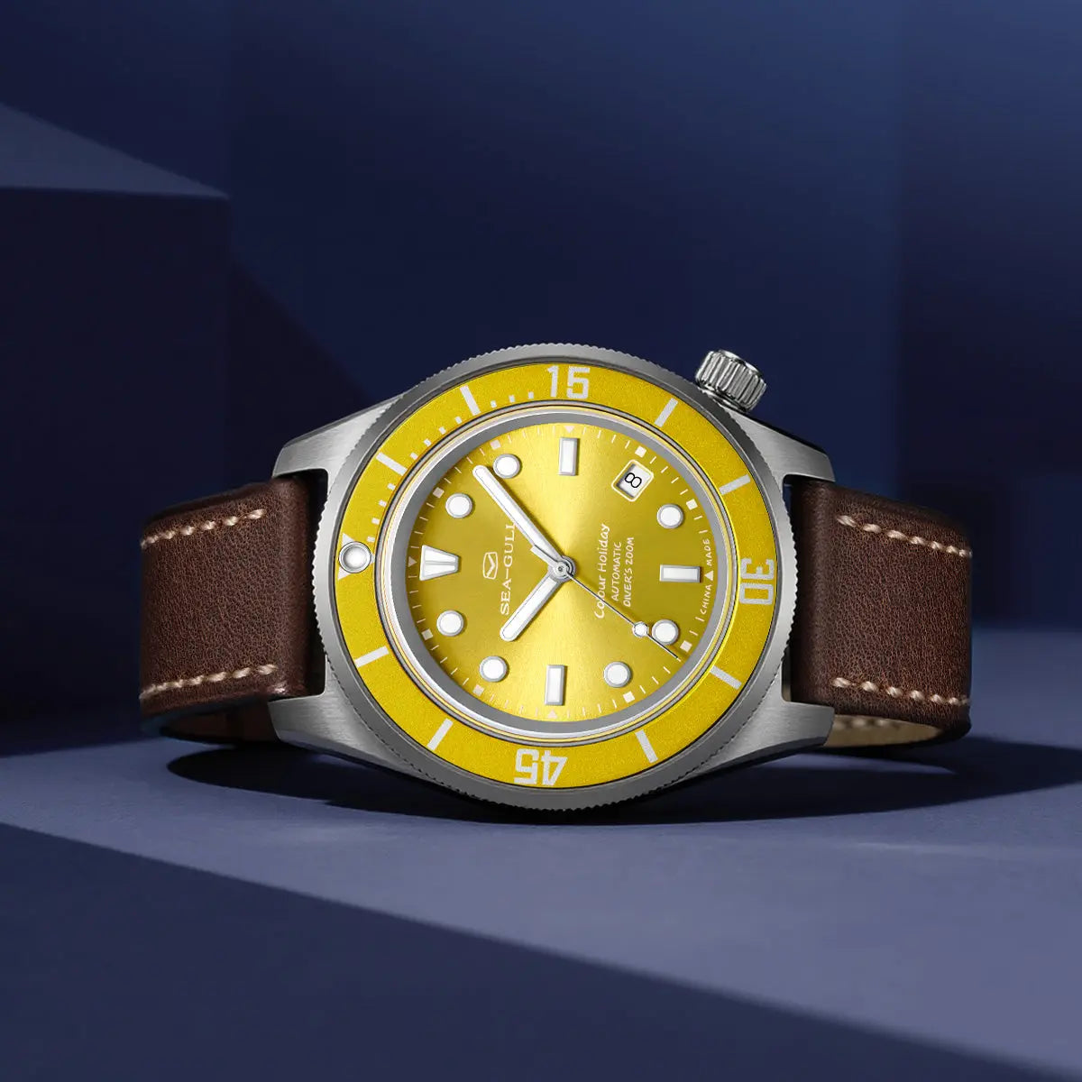 Ocean Series | Colorful | Titanium Alloy | 200M WR | Extra Strap | 41mm Sea-Gull Watch Official Store