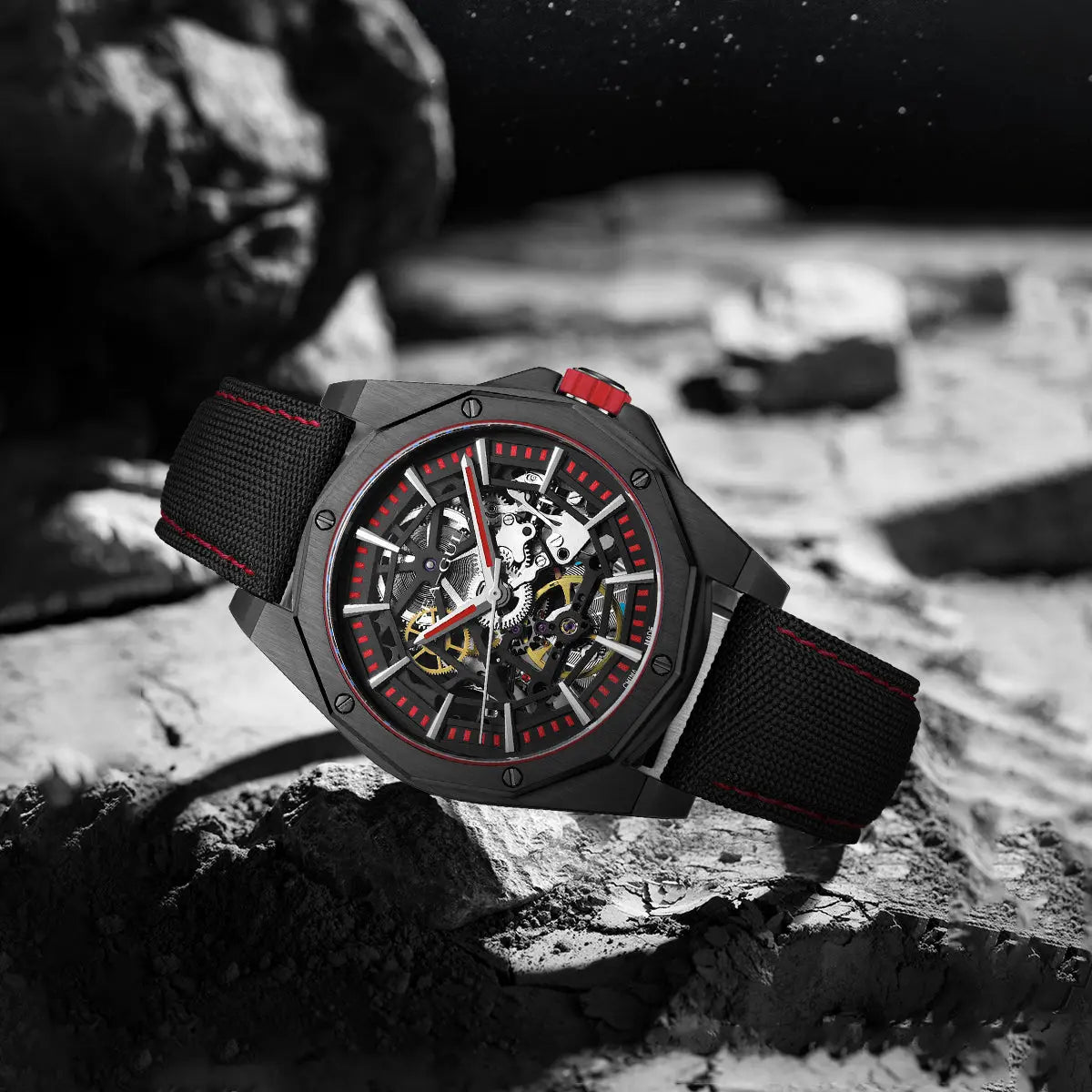 Straßenoberhaupt-Serie | Voller Skelett | Leuchtend | 43mm