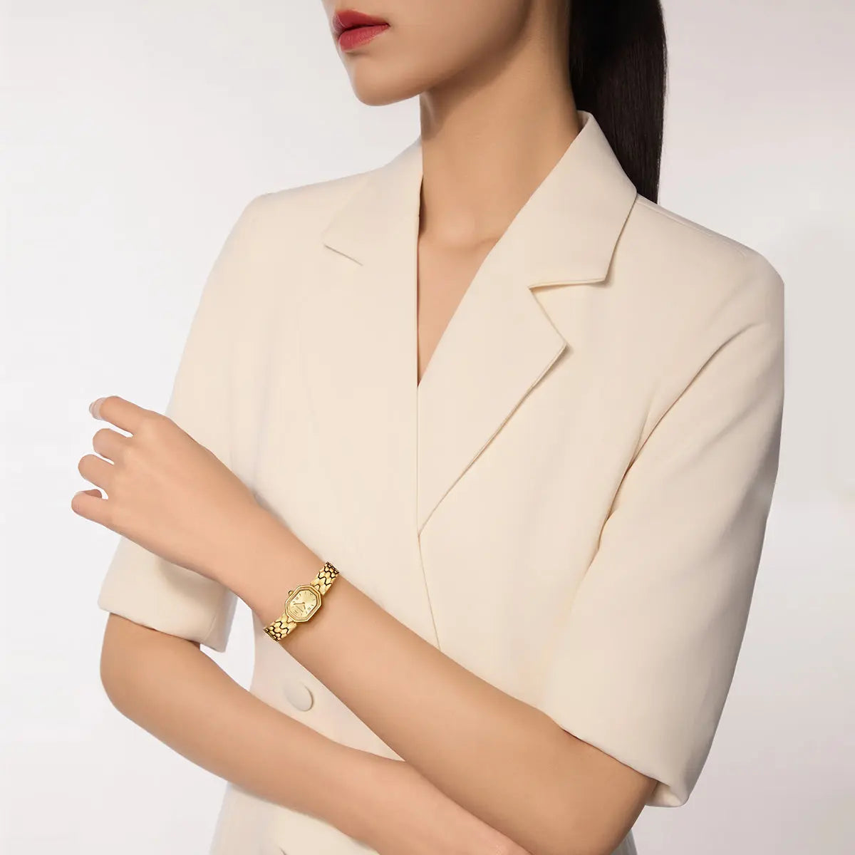 Octagonal | Slim | Quartz Movement | Mother-of-pearl dial | 24mm Sea-Gull