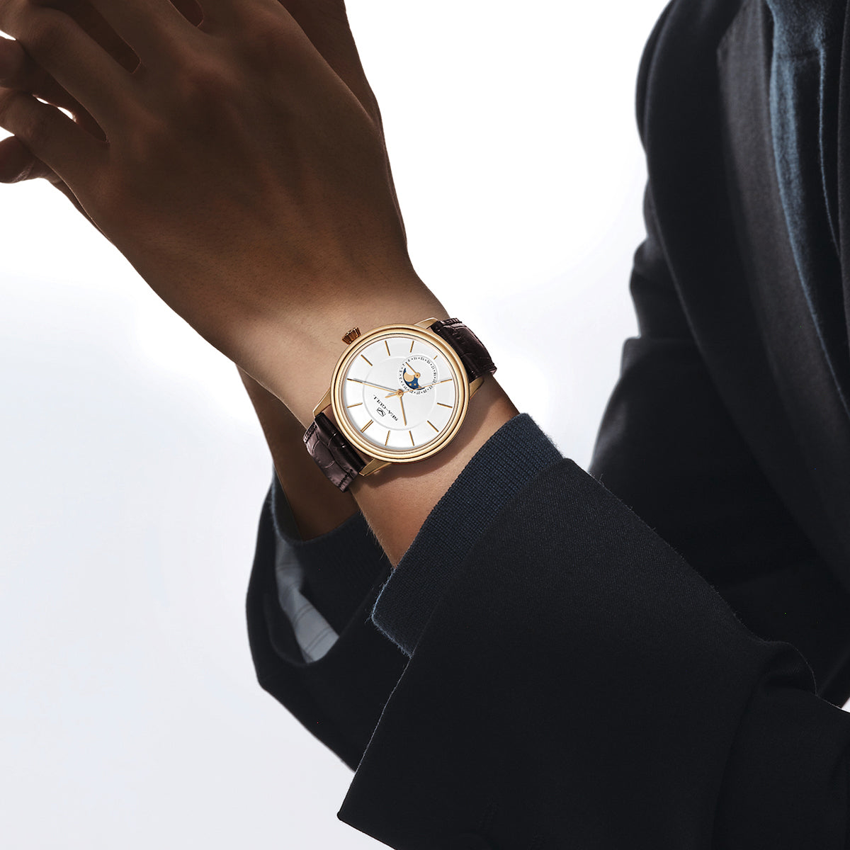 Moon Phase | Sub-dial | Business | Ultra-thin | 38mm Sea-Gull