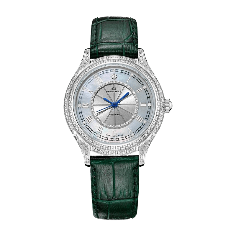 Diamond-set Mother-of-Pearl Dial | Vintage Automatic | Women's Watch | 34mm - Sea-Gull Watch Official Store