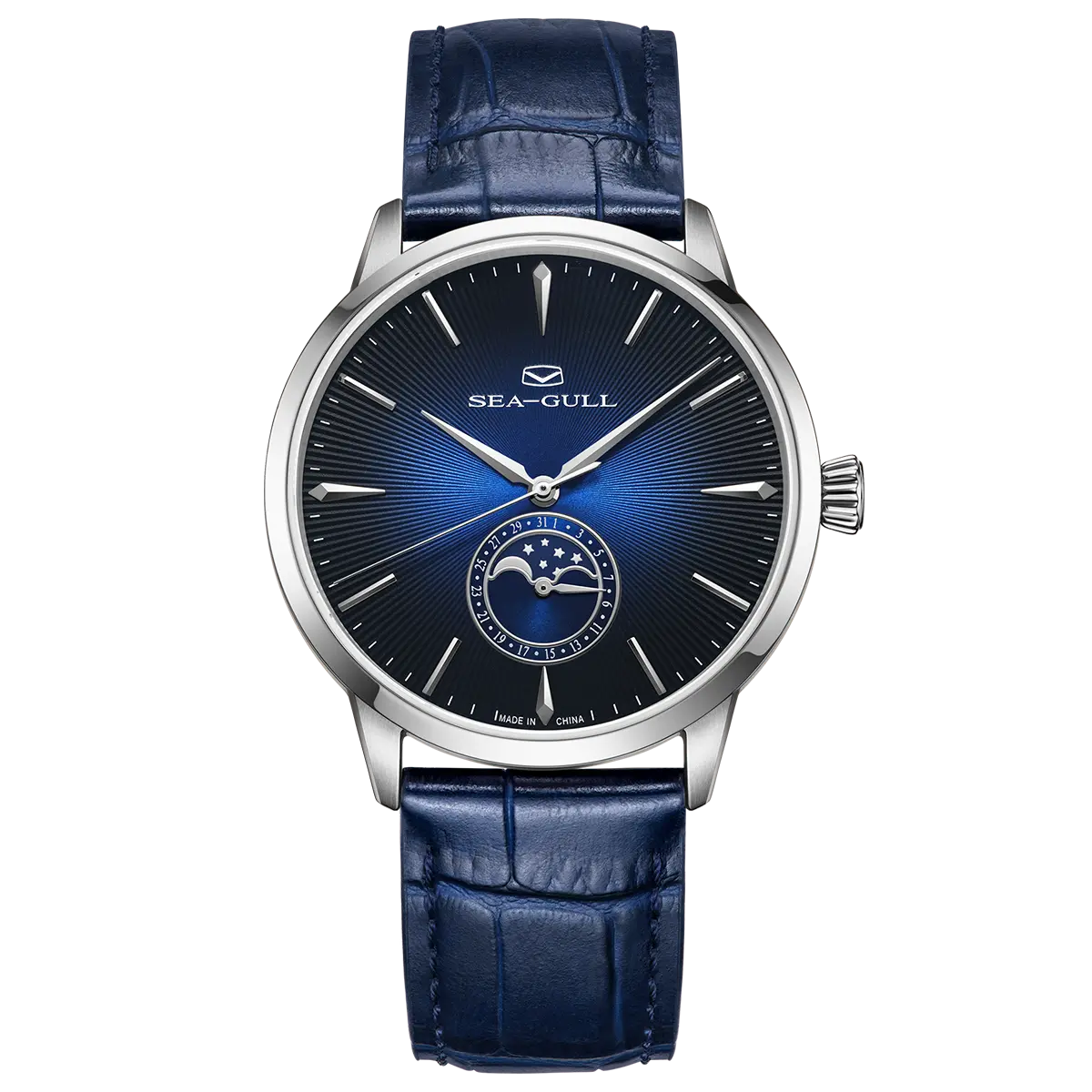 Moon Phase | Sub-dial | Sunray Pattern | Business | 39.5mm