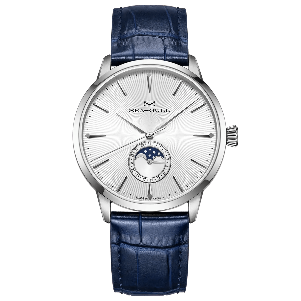 Moon Phase | Sub-dial | Sunray Pattern | Business | 39.5mm - Sea-Gull Watch Official Store