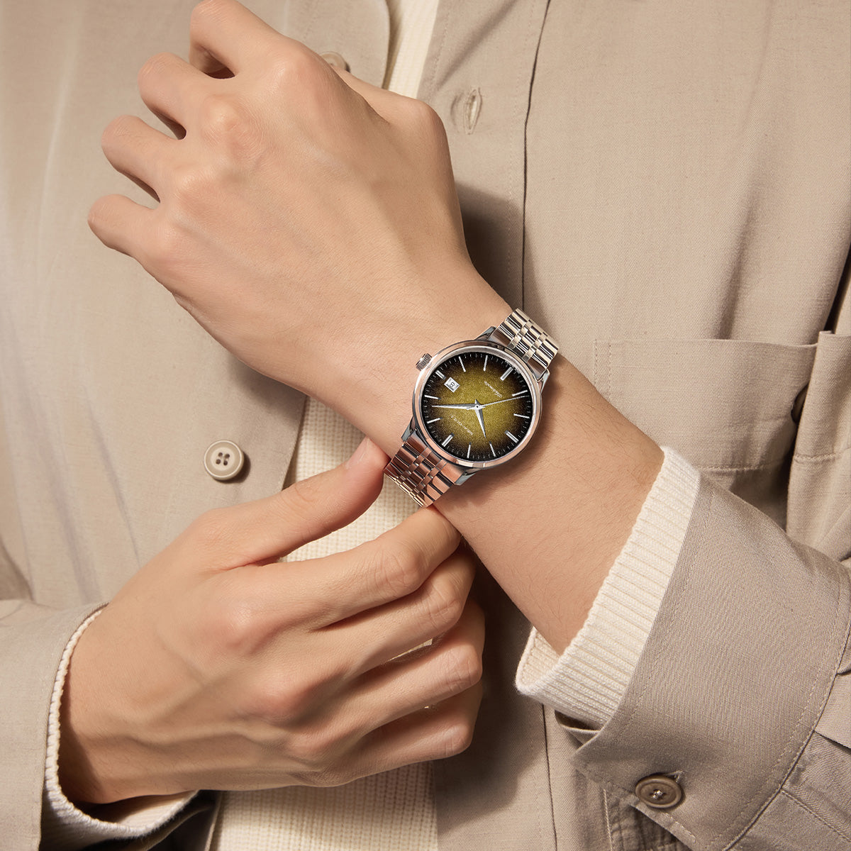 Gradient Dial | Business | Minimalist | Calendar | 40mm Sea-Gull