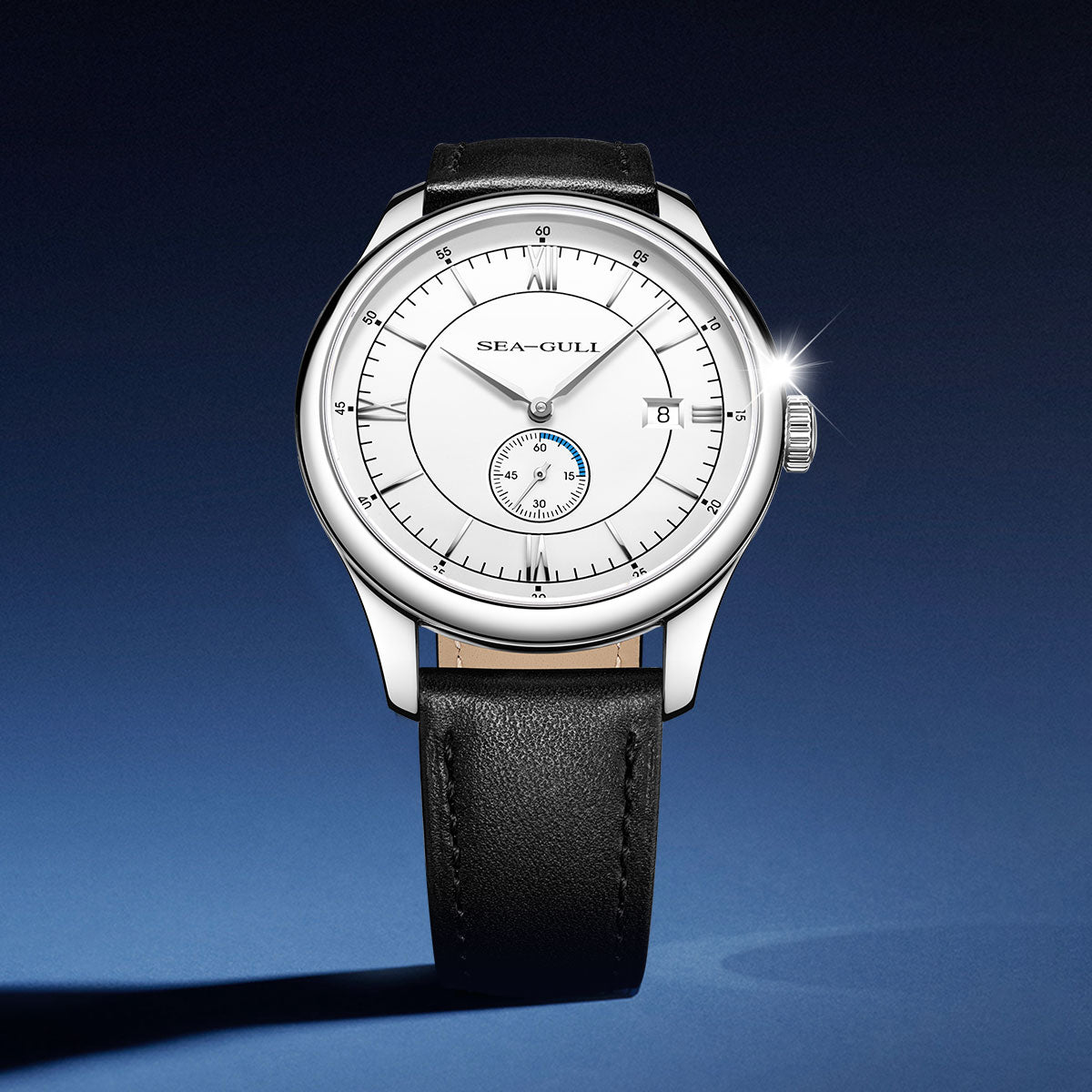 Vintage | Calendar | Roman Markers | Business | 41mm Sea-Gull