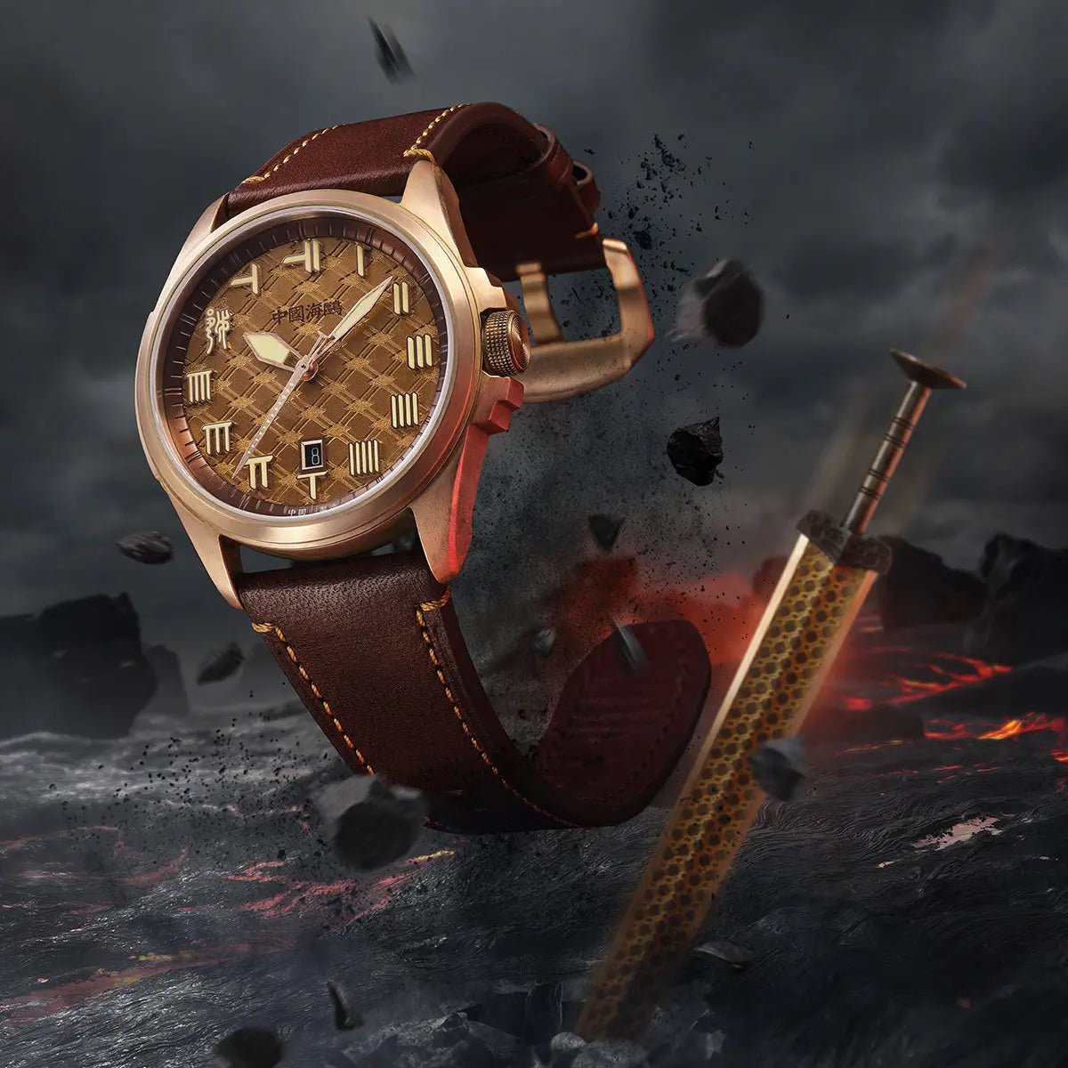 King Goujian Gift Box Edition| Luminous | Bronze | Calendar | 43.5mm - Sea-Gull Watch Official Store