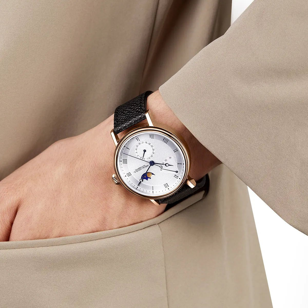 Moon Phase | Business | Complete Calendar | Energy Indicator | 41mm - Sea-Gull Watch Official Store