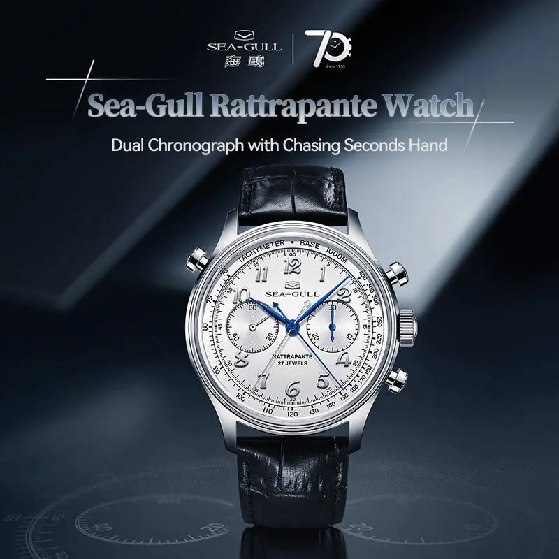 70th Anniversary | Rattrapante | Dual Chronograph | Chasing Seconds Hand | Limited Edition Sea-Gull