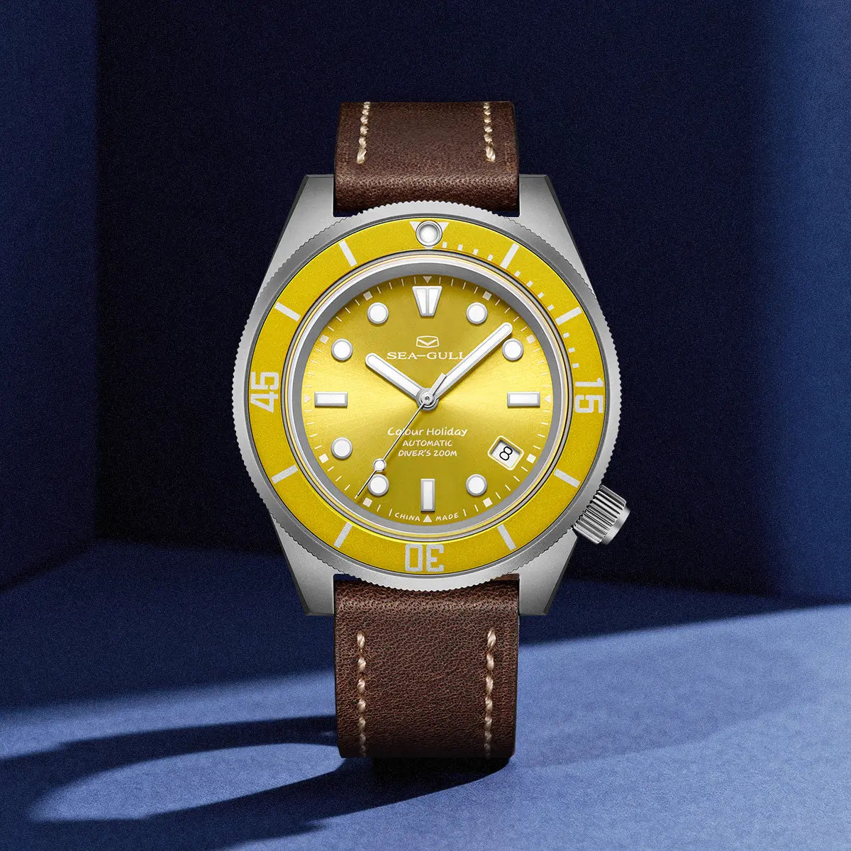 Ocean Series | Colorful | Titanium Alloy | 200M WR | Extra Strap | 41mm Sea-Gull Watch Official Store