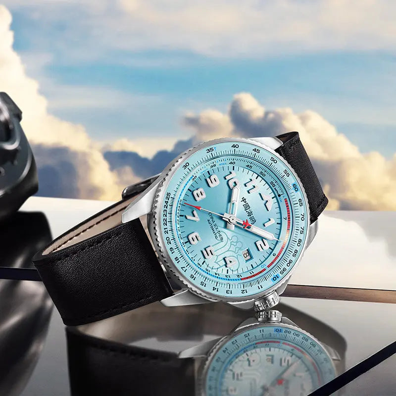 Csair Collaboration | Sky Series | Tachymeter | Luminous | Pilot | 42mm Sea-Gull
