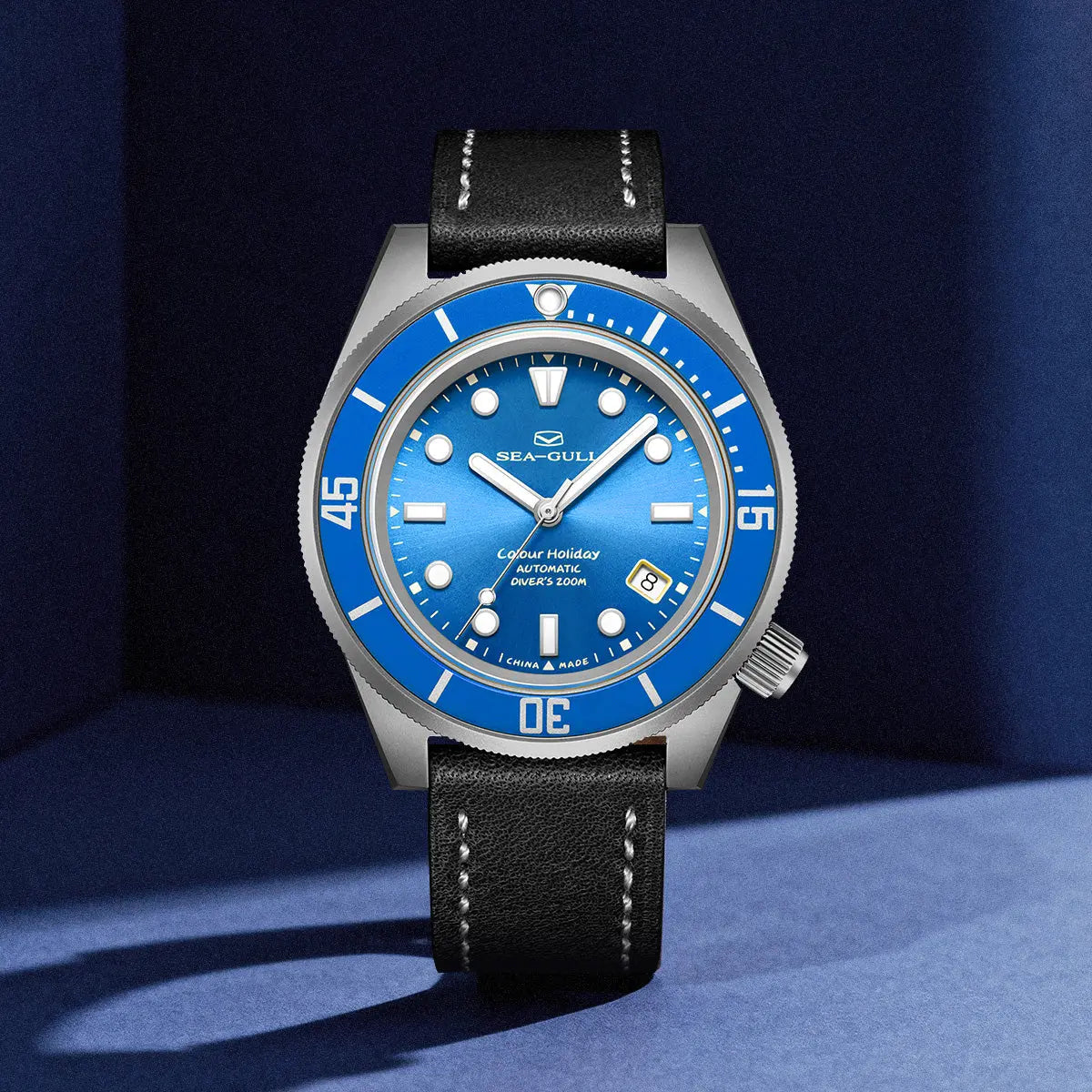 Ocean Series | Colorful | Titanium Alloy | 200M WR | Extra Strap | 41mm Sea-Gull Watch Official Store