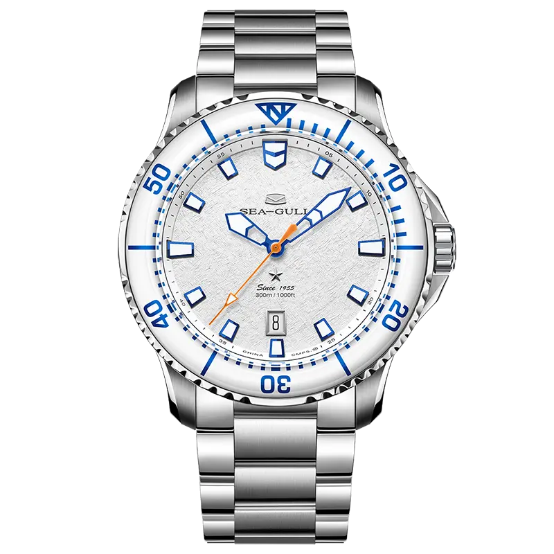 Ocean Series Pro | Ice Wing Snow Region | 300M Waterproof | Luminous | Calendar | 43.5mm Sea-Gull