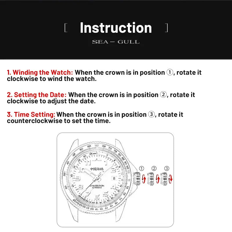 Csair Collaboration | Sky Series | Tachymeter | Luminous | Pilot | 42mm Sea-Gull