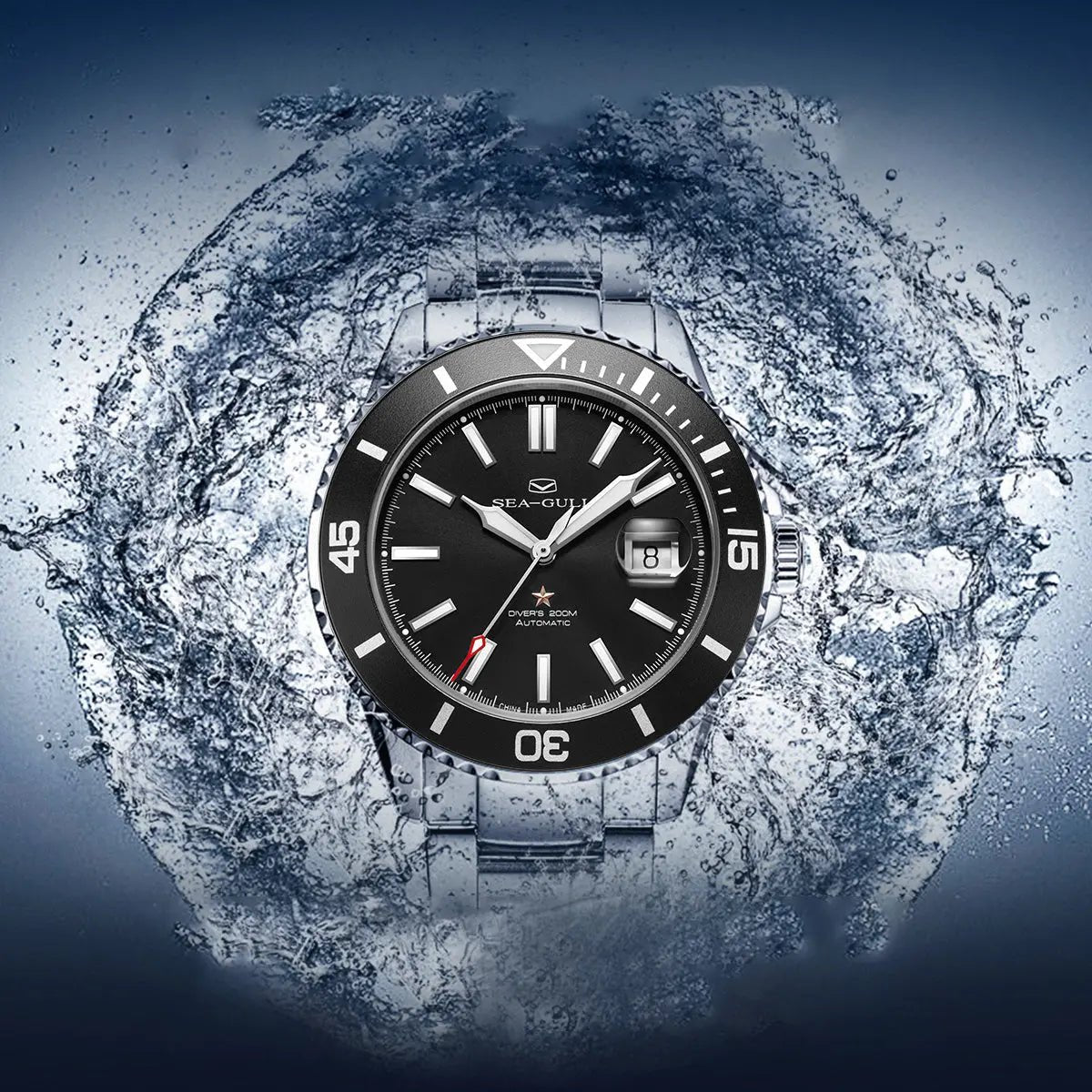 Ocean Series | 200m Waterproof | Calendar | Luminous | 44mm - Sea-Gull Watch Official Store