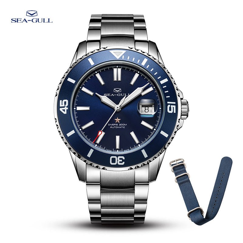 Ocean Series | 200m Waterproof | Calendar | Luminous | 44mm - Sea-Gull Watch Official Store