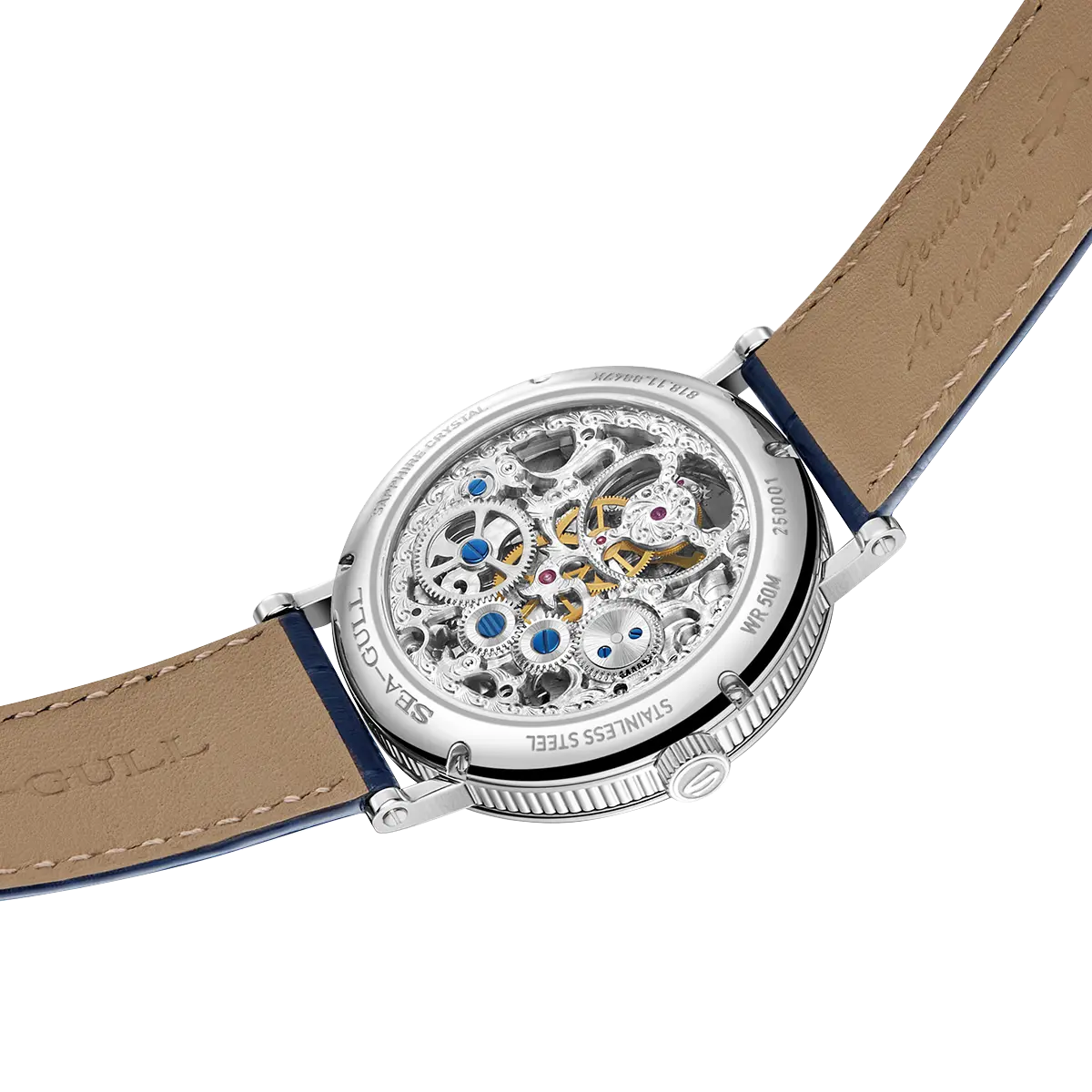 Eccentric Tourbillon | Hand-Chased Engraving | Vine-Patterned Dial | Skeleton | Regulator | 39mm Sea-Gull