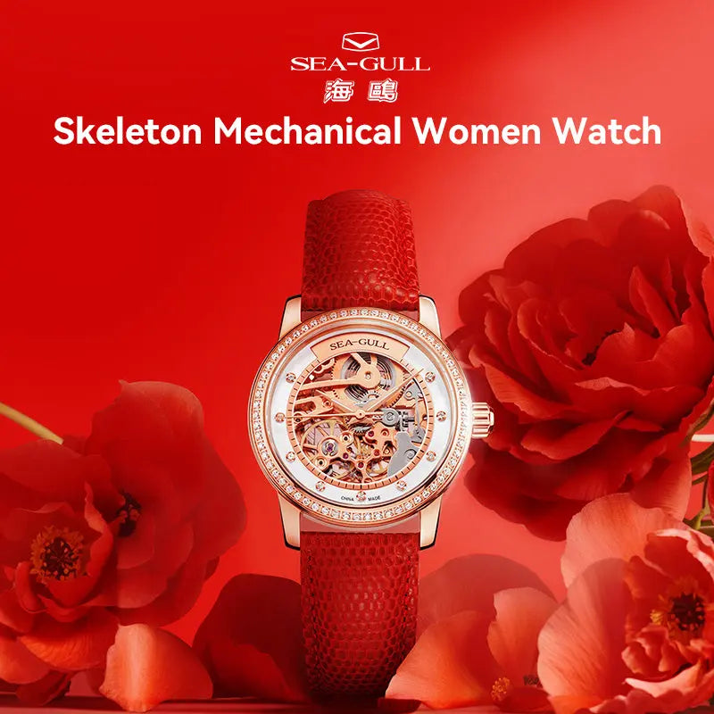 Elegant | Skeleton | Fashion | 34mm Sea-Gull