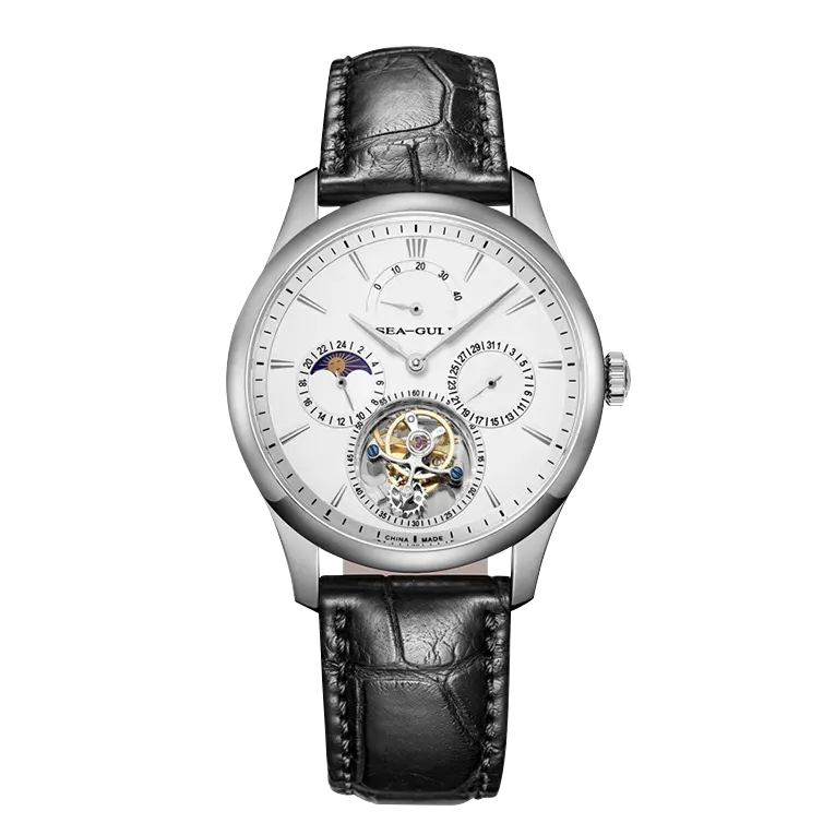 Eccentric Tourbillon | Moon Phase | Calendar | Energy Indicator | 41mm Sea-Gull