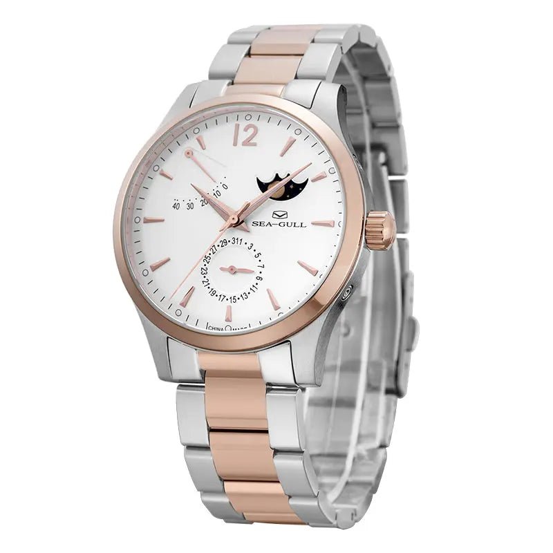 Fase lunar | Indicador de energía | Calendario | 41 mm Sea-Gull