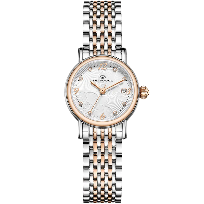 Flower Dial | Calendar | Moth Orchids Pattern | 27mm Sea-Gull