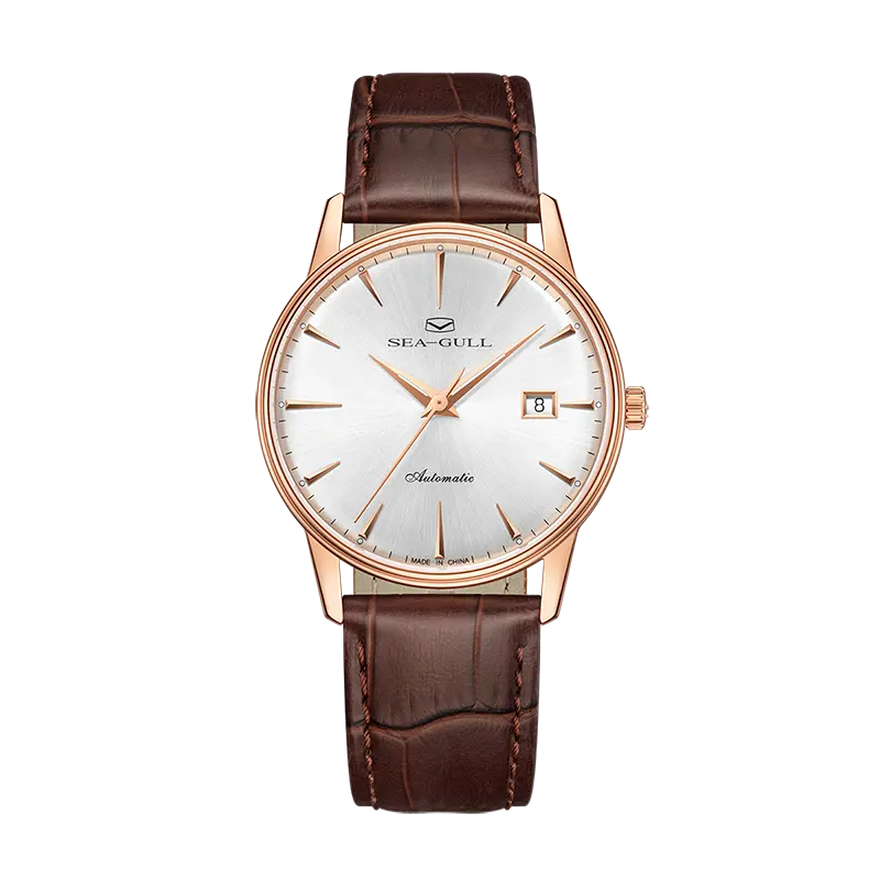 Couple Watch | 18K Gold-plated | Business | Calendar | 38mm/31mm Sea-Gull Watch Official Store