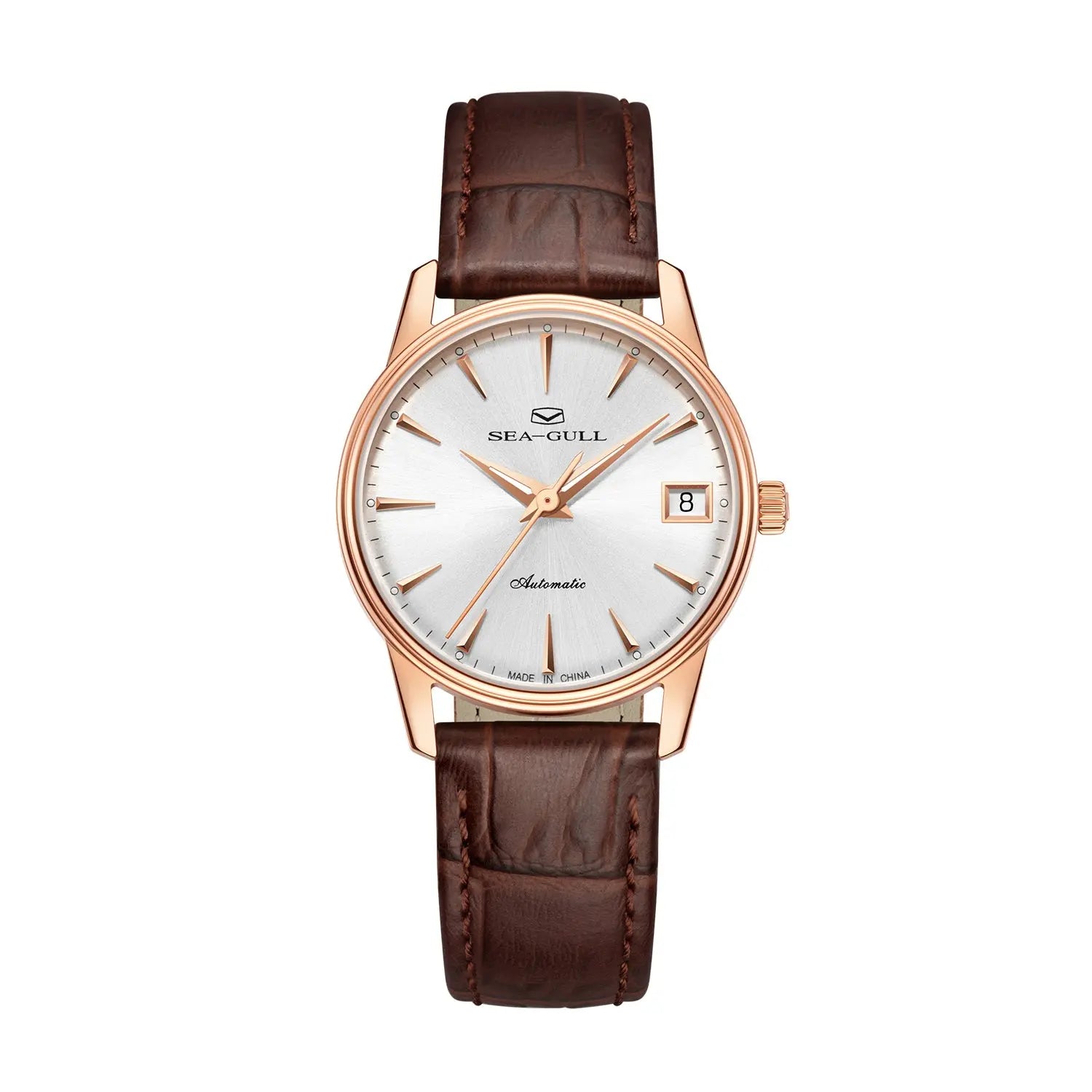 Couple Watch | 18K Gold-plated | Business | Calendar | 38mm/31mm Sea-Gull Watch Official Store
