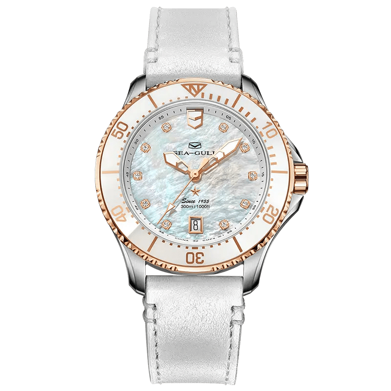 Ocean Series | Mother-of-Pearl Dial | Luminous | 300m Waterproof | 40mm - Sea-Gull Watch Official Store