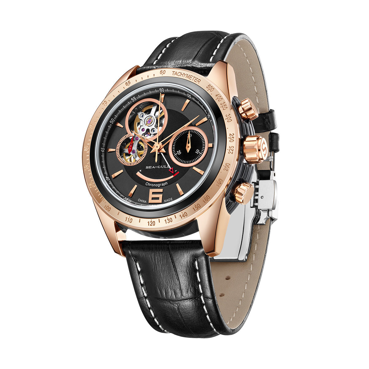 Racing | Chronograph | Three-eyed |Skeleton Balance | 42mm Sea-Gull Watch Official Store