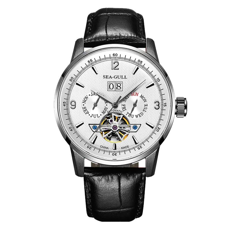 Skeleton | Flywheel | Complete Calendar | Week Display | 43mm Sea-Gull