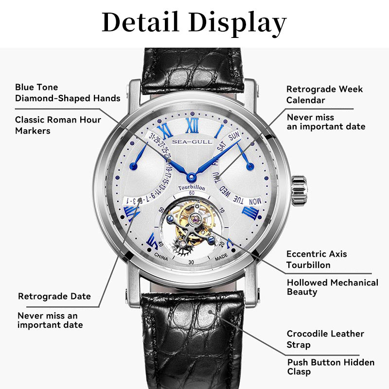 Tourbillon | Serie Heritage | Calendario | Indicador de Energía | 40mm
