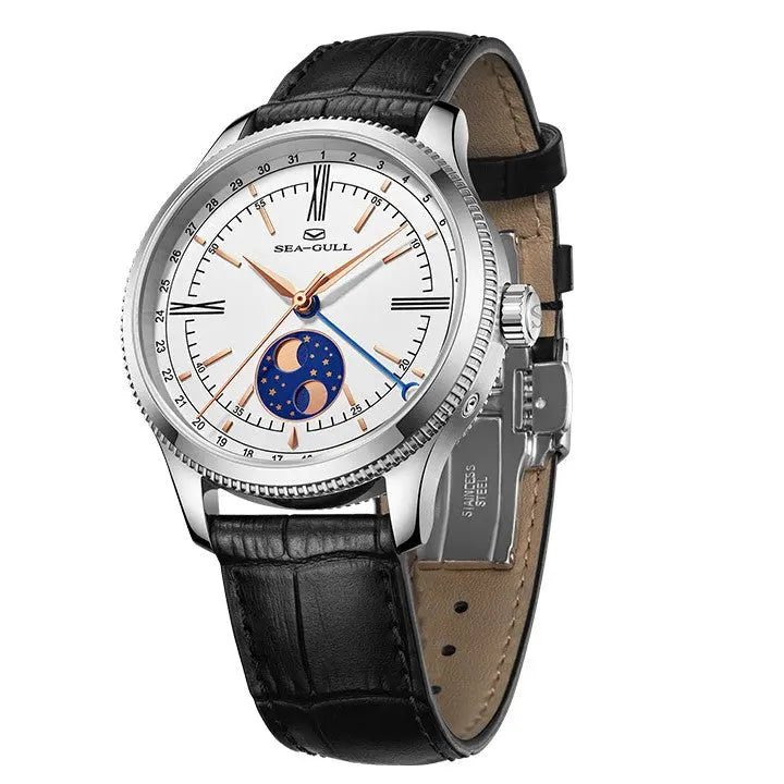 Moon Phase | Calendar | Roman Numeral | 41mm - Sea-Gull Watch Official Store