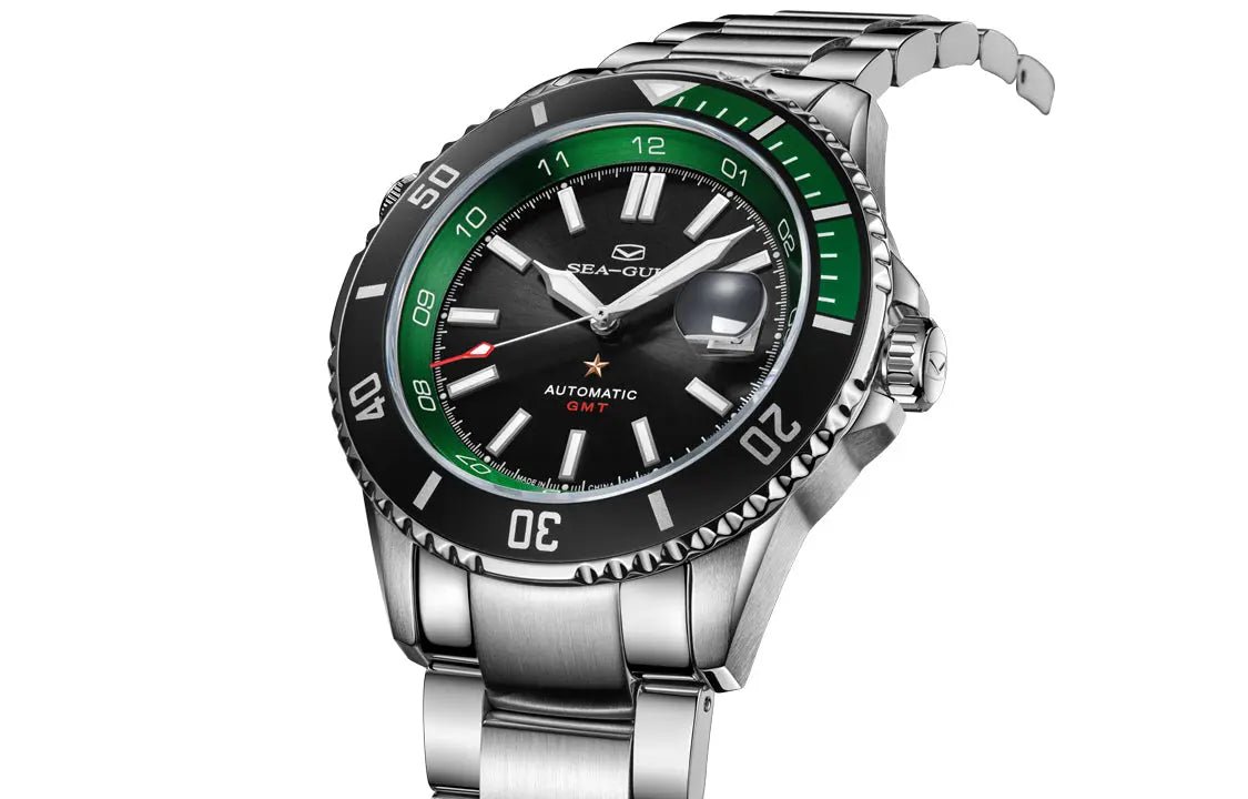 Ocean Series | Dual Time Zone | GMT | 200M Waterproof | Luminous | Calendar | 43.5mm - Sea-Gull Watch Official Store