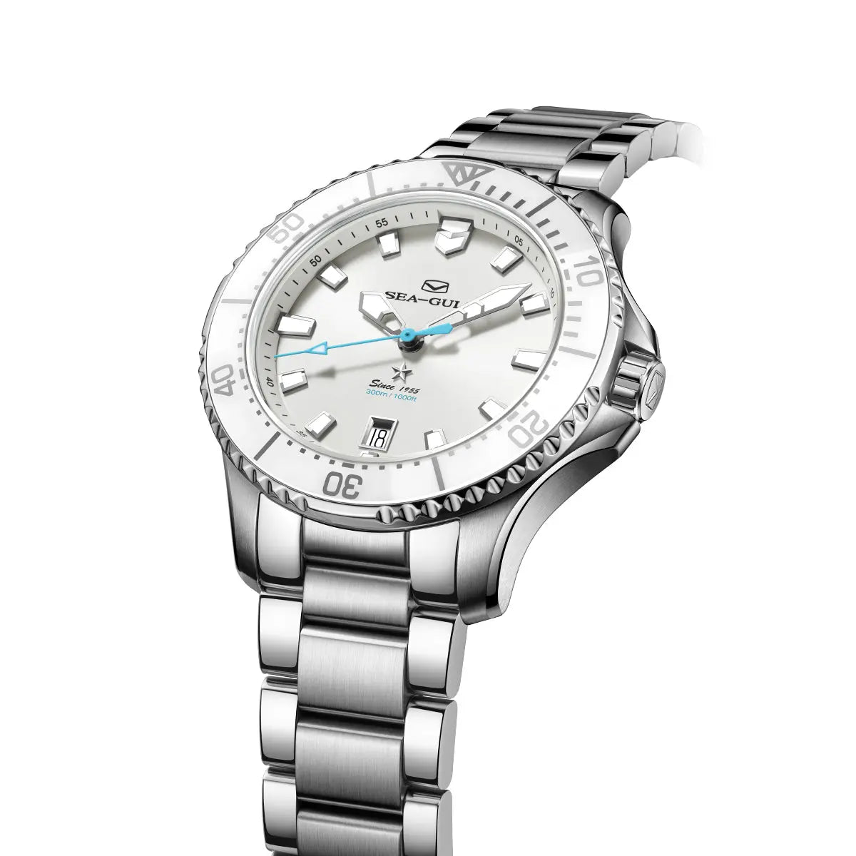 Ocean Series | Mother-of-Pearl Dial | Luminous | 300m Waterproof | 40mm Sea-Gull