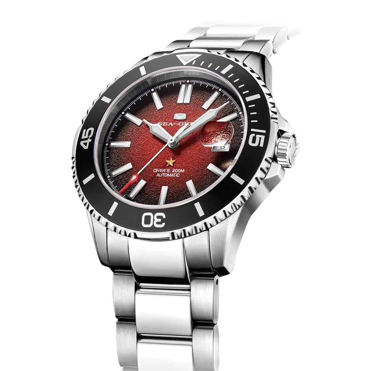 Serie Ocean | Calendario | Luminoso | Impermeabile fino a 200m | Sea-Gull da 44mm