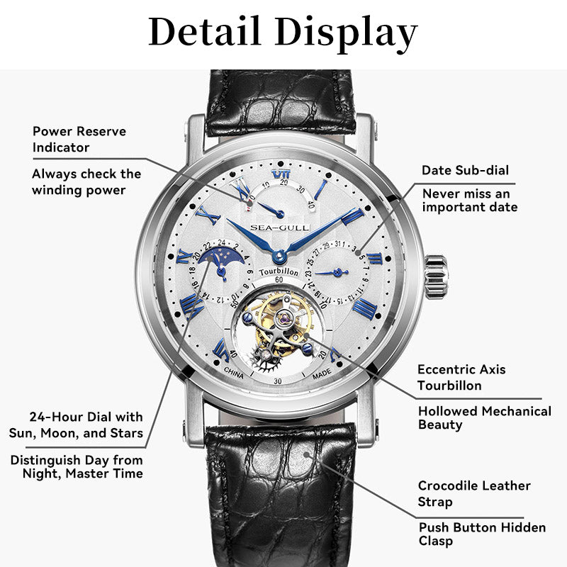 Tourbillon | Serie Heritage | Calendario | Indicador de Energía | 40mm