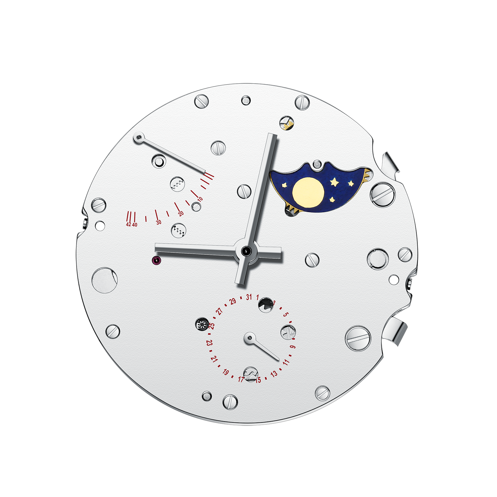 ST2153 | Mouvement Automatique | Phase de Lune | Affichage d'Énergie | Calendrier