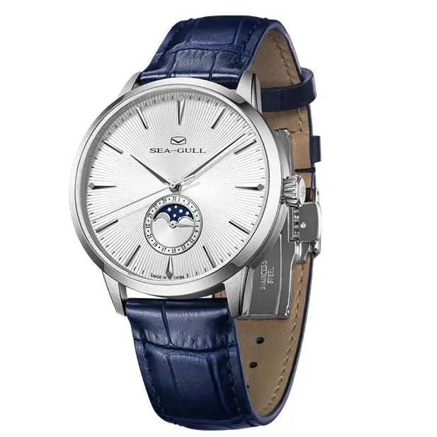 Moon Phase | Sub-dial | Sunray Pattern | Business | 39.5mm - Sea-Gull Watch Official Store