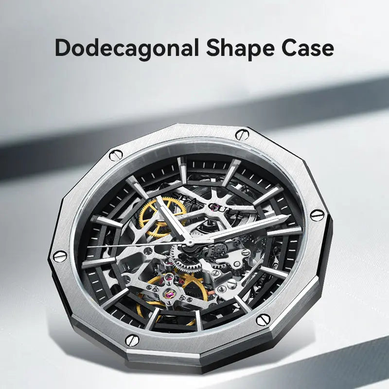 Edge Series | Skeleton | Stainless Steel Strap | 42mm Sea-Gull