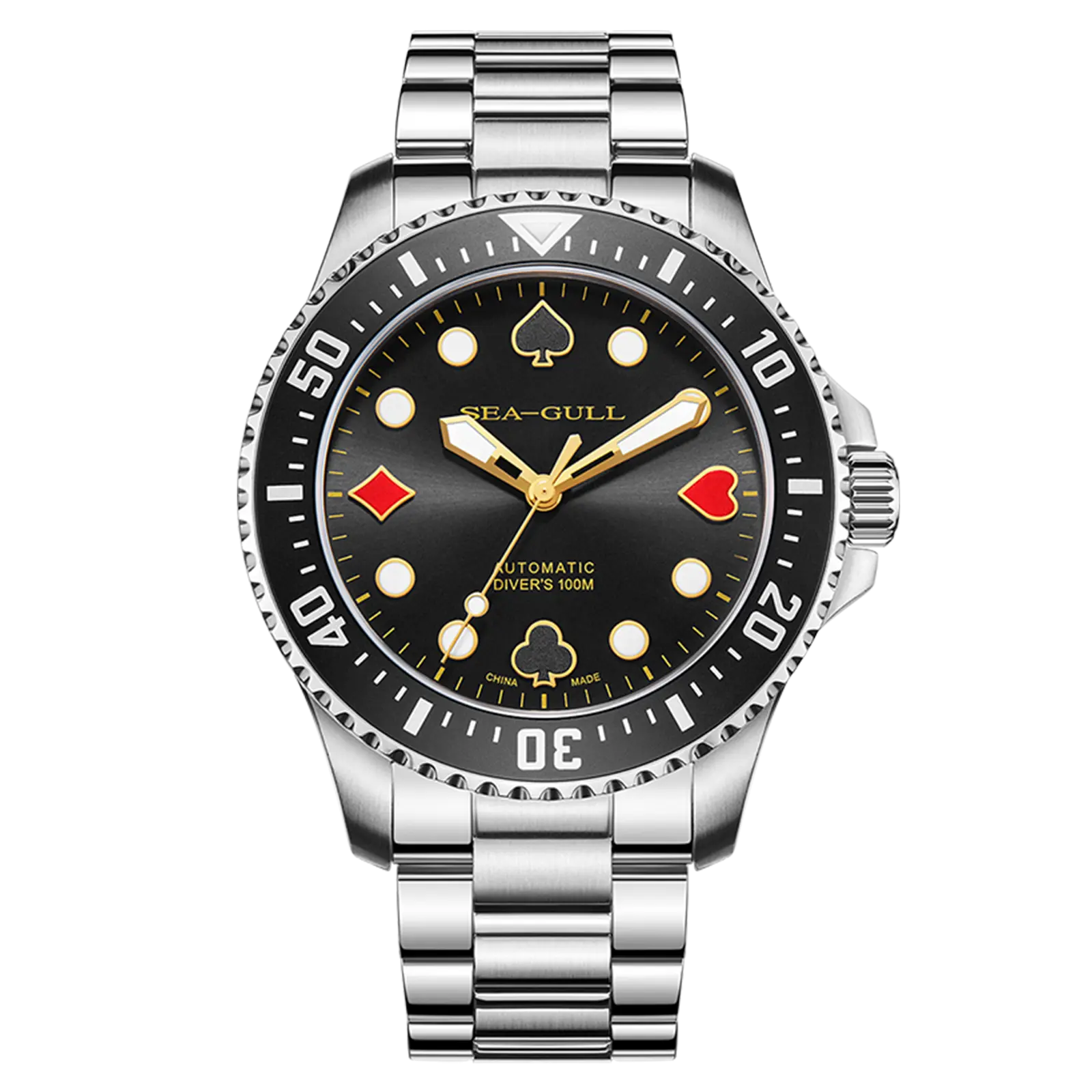 Ocean Series | Diving | Poker Master | 100M Waterproof | Luminous | 44.5mm Sea-Gull