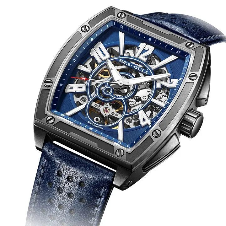 Serie Street Overlord | Cassa tonneau | Scheletrato completo | 42 mm Sea-Gull