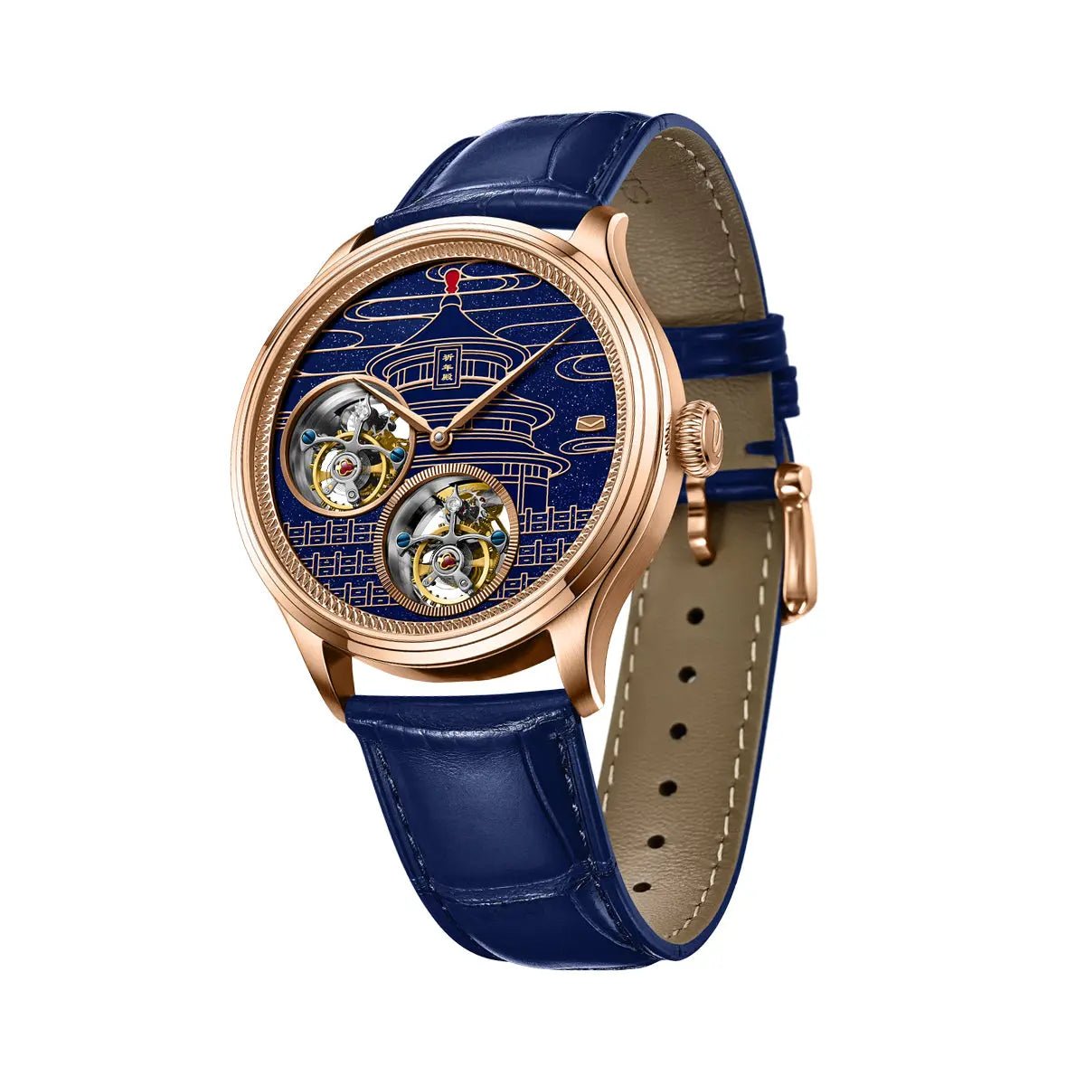 Double Tourbillon | Starry Sky Dial | Temple of Heaven Edition | 43mm - Sea-Gull Watch Official Store